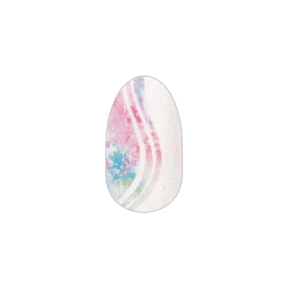 Color Street ENDLESS SUMMER Prism FX Pastel White Iridescent Glitter Nail Strips